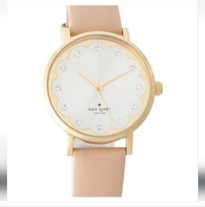 Kate Spade Gold Case Tan Strap Watch